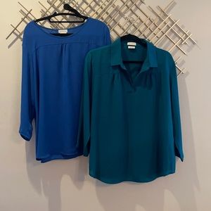Bundle of two Van Heusen dress blouses